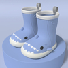 Rubber Kids Rain Boots New Cute Cartoon Waterproof Toddler Gumboots Printing Children Custom Brand EVA Unisex Midi Round Toe