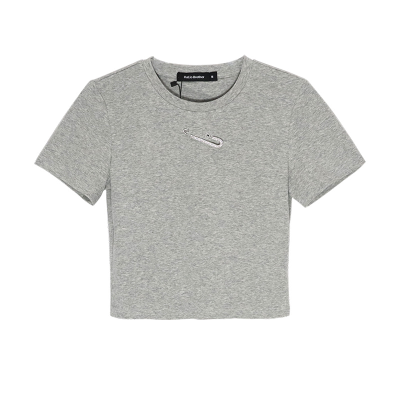 Fashion Baby Tee Women Solid Ringer Top Cropped T Shirt Top Raglan Sleeve Slim Fit Contrast Color Crop Top Activewear T Shirts