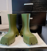 Walking Style Water Proof Shoe Cover Boots Square Gear Thick Bottom Rain Rubber High Quality Luxury Original Casual PVC EVA TPE