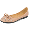 Pointed Toe Pu Leather Black Ladies Slip On Flat Non-Slip Sole Flats Shoes Beach Sandals Flat Shoes Casual Girls Slides Shoes