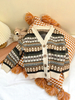 Ribbed Party Dress Casual Girls Baby Sweaters Cardigan Sweater