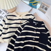 Children's Soft Sticky Striped Sweater Cardigan Men And Women Baby Spring