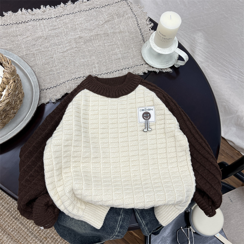 Kids Sweaters Wholesale Autumn Kid Knitted Sweater Warm Long Sleeve Sweaters for Kids