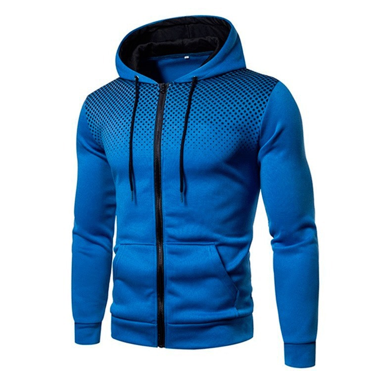  Plain Plus Size Blank Custom Printed Zip Up Gym Fitness Men Hoodies 