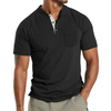 Summer Men's Short Sleeved Sleeve Button Pocket T-shirt Polo Fashion Trend Street T-shirt