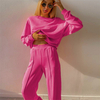 Joggers Track Two Pieces Loosen Sweat Outfits