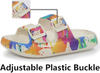 Pillow Sandals for Women Men Thick Sole Adjustable Buckles EVA