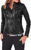Women Leather Jacket - Zipper Closure Biker Lambskin Leather Jacket's For Girl