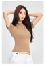 Spring/Summer Round Neck Raglan Sleeve T-shirt Women's Solid Color Top Slim Fit Short Sleeve