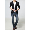 Men's Business Casual Solid Small Suit Cotton Men's Suit Jacket Top