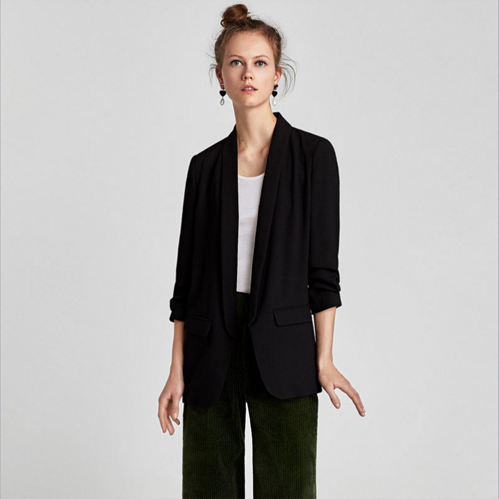 Women's Candy Color Cuff Fold Buckle Free Suit SML