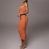 Womens Sexy Fashion Temperament Strapless Hollow Bag Hip Slim Dress Casual Dress Maxi Dresses for Women Casual