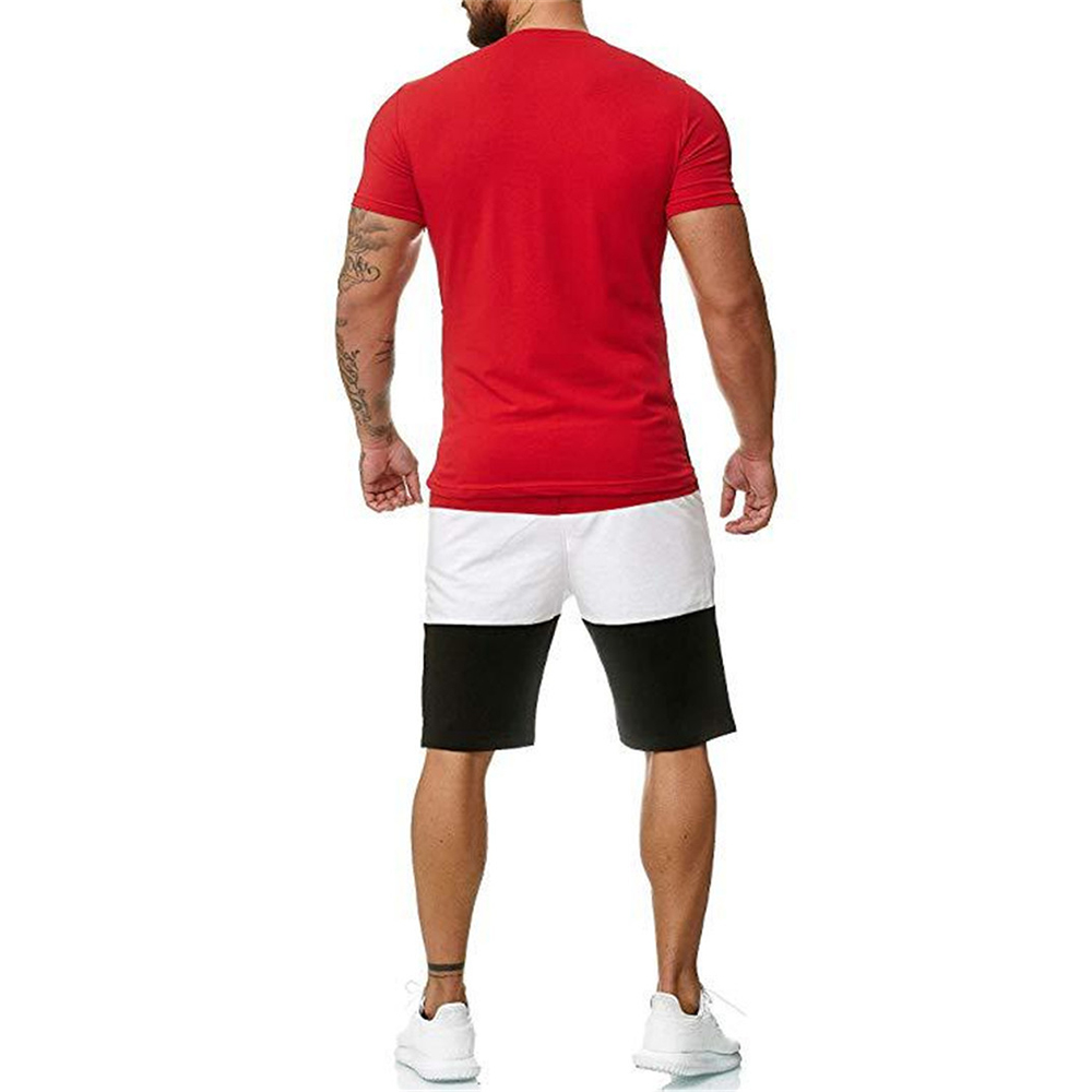 Summer Tracksuits For Men Custom Jogger Sports 2 Piece Gym Two Piece Custom Logo Shorts Sets Men