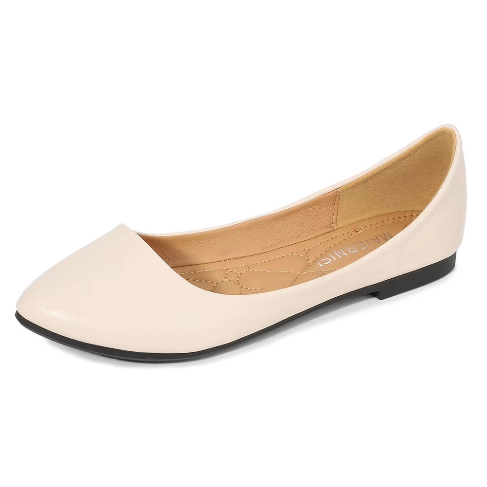 Ladies Office Pu Leather Uniform Shoes with Low Heel Safety Work Shoes Flat Office Shoes for Women Ladyn