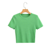 Fashion Short Ice Silk Knitted Top Sweater Vintage Short Sleeve Female Pullovers Chic Tops