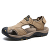 Accept OEM Custom LOGO Genuine Leather Summer Hiking Beach Water Sandals