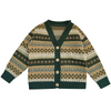 Ribbed Party Dress Casual Girls Baby Sweaters Cardigan Sweater
