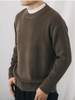 Men's Winter Fashion Cotton Knitted Jumper Breathable Pullover Sweater