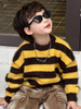 Custom Stripe Woollen Sweater Fuzzy Knit Pullovers Fur Wool Cute Korean Sweater