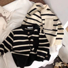Children's Soft Sticky Striped Sweater Cardigan Men And Women Baby Spring