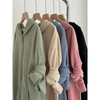  Embroidered Pattern Hooded Girls Cardigan Jacket Loose Casual Long-sleeved Sweatshirts