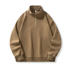 Men'S Stand-Up Collar Sweater Pullover Sweatshirt Zip Collar Custom Design Zip Neck Hoodies For Men