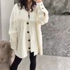 Autumn Winter Women's Sweaters Full Sleeve Oversized Casual Knitted Loose Long Cardigan Sweater Coat